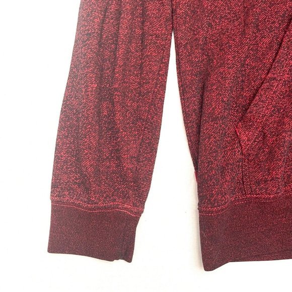Vans Off The‎ Wall Mens Red Hooded Zip Up Sweatshirt Size Small - Picture 2 of 7